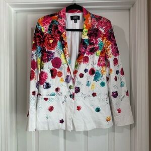Praga Gurung for Target Colorful Floral Women's Blazer